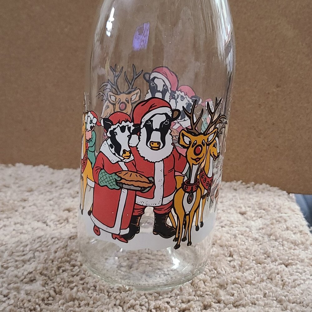 SHERWOOD BRANDS 2003 CHRISTMAS MILK BOTTLE